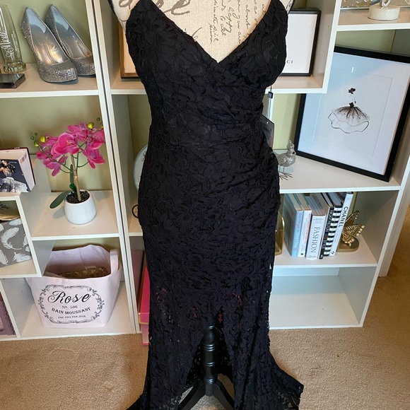 LAUNDRY lace evening gown - Picture 3 of 12